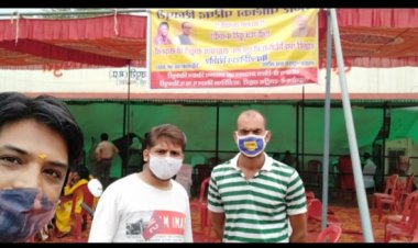 शिवपुरी पुराना बस स्टैंड पर सैकड़ों लोगों ने कराया वैक्सीनेशन