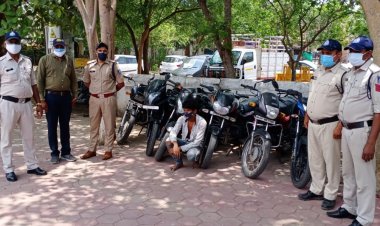 दो पहिया वाहन चोर गैंग पुलिस थाना महू की गिरफ्त में