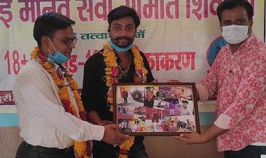 शिवपुरी में जय माई मानव सेवा समिति के अध्यक्ष अमित गोयल सेठ के जन्मदिवस पर चौथा वैक्सीनेशन कैम्प सम्पन्न