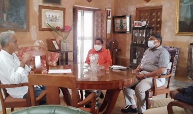 डूंगरपुर में जल्द रेल सेवा शरू हो,सभापति ने राज्य सभा सासंद से की मुलाकात