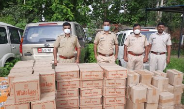 बिछीवाड़ा पुलिस ने पिकअप से करीब 4.5 लाख रुपये की अवैध शराब की जब्त
