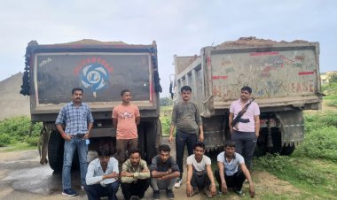 अवैध बजरी माफिया के खिलाफ डीएसटी ने बड़ी कार्यवाही