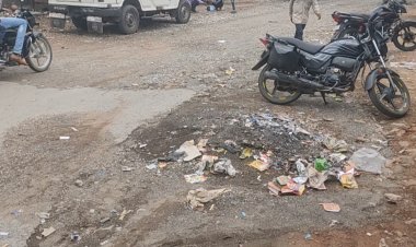 चिखली उपखण्ड क्षेत्र के कुँआ गाव मे उड़ रहा हे स्वच्छता का मखौल बस स्टेशन पर गंदगी के ढेर।