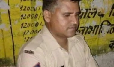 हेड कांस्टेबल के अंतिम संस्कार में पहुंचे विधायक कांति प्रसाद मीणा