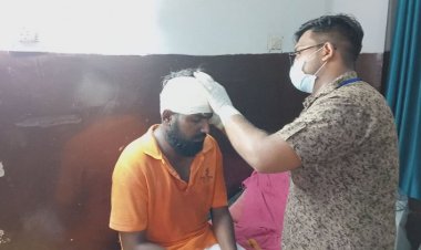 सरपंच के संग करी मारपीट उसके पिता ने पुलिस को दिया लिखित में पत्र