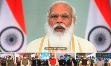 गुजरात को आज 8 विकास कार्यों की प्रस्तुति उद्घाटन के दौरान कोरोना मुद्दे पर प्रधानमंत्री  मोदी ने दिया बड़ा बयान