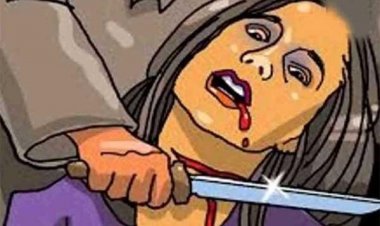 शराबी पति ने अपनी पत्नी की तेजधार चाकू से गला काटकर  की हत्या