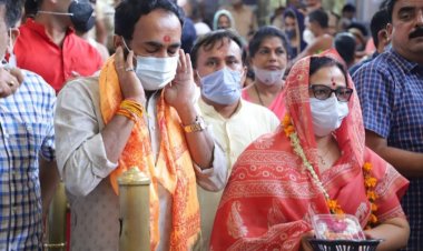 खनिज साधन एवं श्रम मंत्री श्री सिंह ने भगवान महाकाल के दर्शन किये