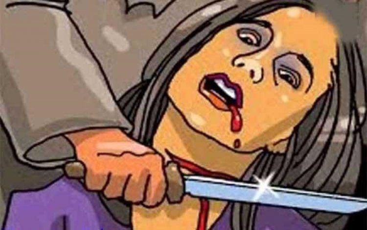 शराबी पति ने अपनी पत्नी की तेजधार चाकू से गला काटकर  की हत्या