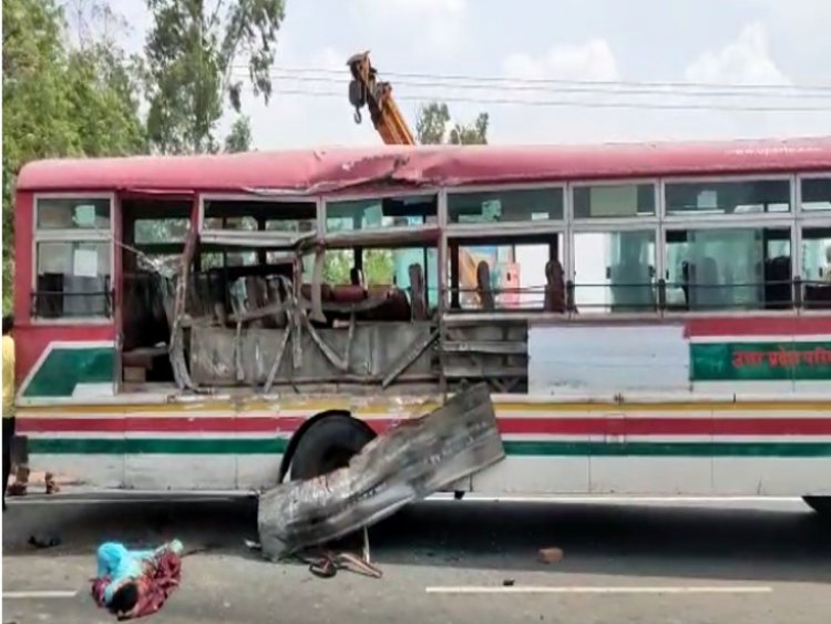रोडवेज बस के ड्राइवर की लापरवाही से एक महिला को कुचला घटना पर मौत हुई