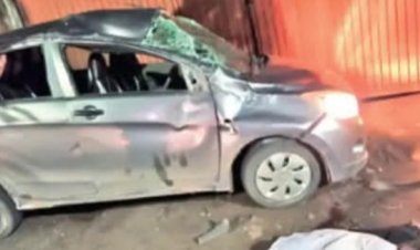पार्टी से आ रही लड़कियों की कार अनियंत्रित बाइक सवार चपेट मे आया हुई मोके पर मौत