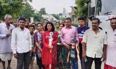 भागवत कथा मर्मज्ञ अपर्णा नागदा का हुआ भव्य स्वागत