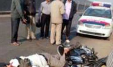 अलवर बहरोड मार्ग पर तेज गति से आ रही पिकअप ने एक व्यक्ति को मौत के घाट उतारा