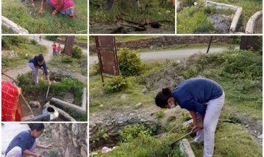 देवल में मनाया स्वच्छता पखवाड़ा