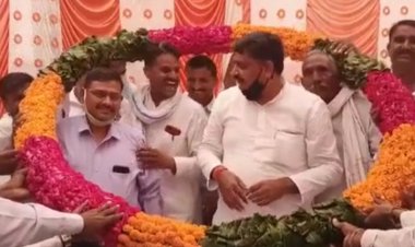 श्रम मंत्री ने 840 लाख रुपए की लागत से सड़क का शिलान्यास किया