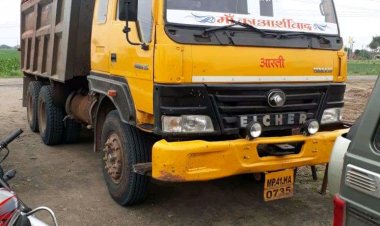 खनिज विभाग द्वारा अवैध परिवहन करते दो डंपर जप्त