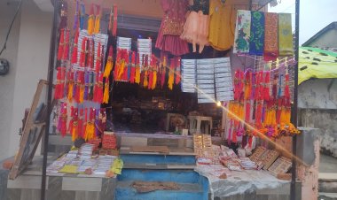कुँआ मे राखी पर भारी पड़ा बारिश बाजार  सुनसान।