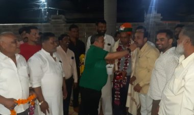 भाजपा अल्पसंख्यक मोर्चा प्रदेश मंत्री पूर्व सभापति अंसार अहमद हाथी वाले के निवास पहुंचे, हुवा स्वागत