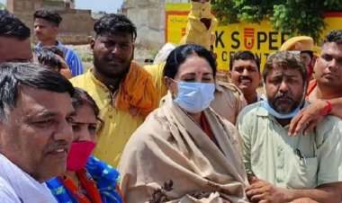 सांसद रंजीता कोली का भाजपा मंडल अध्यक्ष सुनील व्यास के नेतृत्व में किया स्वागत