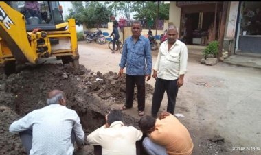 6 माह से पानी लिकेज की समस्या से परेशान थे वार्ड वासी, हुआ निराकरण