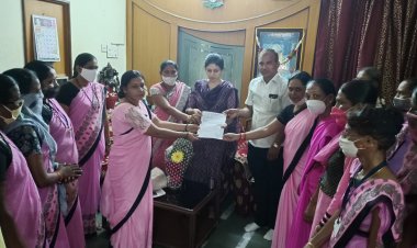 विविध मागण्यांसाठी अंगणवाडी सेविका न चे खासदार रक्षा ताई खडसे याना निवेदन