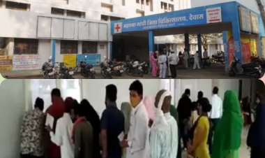 देवास जिला अस्पताल में बढ़ी मरीजों की संख्या, बच्चों में सर्दी, खांसी और बुखार के लक्षण