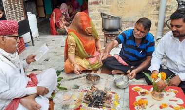 अंतरराष्ट्रीय मानवाधिकार सुरक्षा परिषद के जिला उपाध्यक्ष रामस्वरूप शर्मा  ने किया यज्ञ