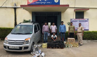 डीएसटी टीम ने सिंटेक्स चौराहे पर नाकाबंदी कर 1 लाख 85 हजार की महँगी किस्म की अवैध शराब की जब्त, एक आरोपी डिटेन