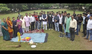 ब्रह्माणी युवा क्लब ने किया नौ दिवसीय भगवती आराधना के लिए भूमिपूजन