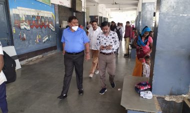 सभापति ने किया बस स्टेण्ड क्षेत्र का निरीक्षण