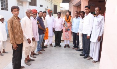 मोजमाबाद पंचायत समिति प्रधान उग्नता सुकरिया का बोराज रेगर समाज ने किया स्वागत है