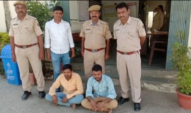 कोतवाली पुलिस ने किया शहर में सीमेंट मिक्सर मशीनचोरी करने वाली गैंग का खुलासा,दो आरोपी किया गिरफ्तार