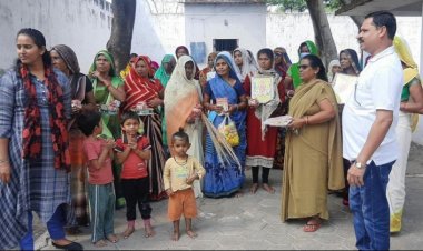 महिला कैदियों के बीच मनाया करवा चौथ का पर्व, पूजन सामग्री भेंट की