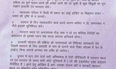 जिला अभिभाषक संघ के चुनाव आज होंगे सम्पन्न