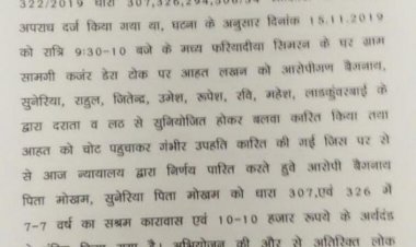 हत्या के प्रयास के आरोपियों को 7-7 वर्ष की सजा