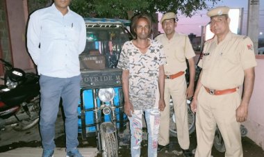 पुलिस थाना गलतागेट की कार्यवाही शातिर वाहन चोर इमरान उर्फ कचरा गिरफ्तार