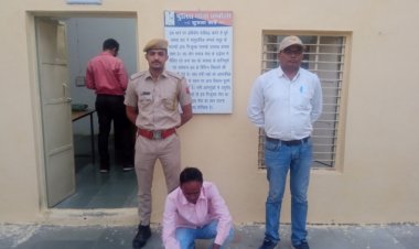 धम्बोला पुलिस ने कुए से मोटर का पाईप चोरी कर जला देने केआ आरोपी किया गिरफ्तार