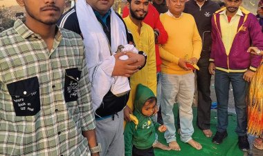 भाजपा नेता विकास शर्मा ने छठ पूजा के अवसर पर पूजा अर्चना कर क्षेत्र के लोगों को दी बधाई