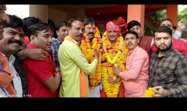 भाजपा पिछड़ा वर्ग मोर्चा के नवनियुक्त जिलाध्यक्ष गोस्वामी ने कार्यालय पहुंचकर माना आभार