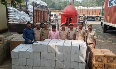 अवैध शराब के खिलाफ बिछीवाड़ा पुलिस की बड़ी कार्यवाही,ट्रक में लकड़ी के बुरादे के कट्टो की आड़ में 12 लाख रुपये की अवैध शराब की जब्त,एक तस्कर किया गिरफ्तार