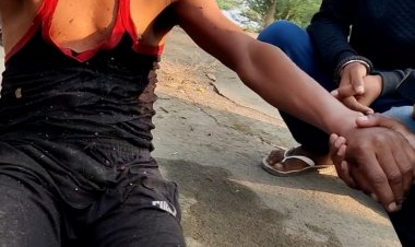 नदी मे छलांग लगा कर आत्महत्या की कोशिश