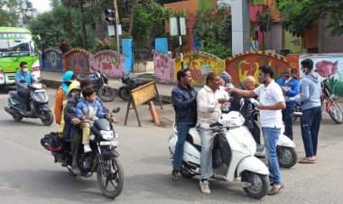 जन जागरूकता के लिए मित्राय ने किया माक्स वितरण