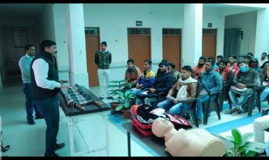 रेड क्रॉस सोसाइटी द्वारा संचालित प्राथमिक चिकित्सा प्रशिक्षण का प्रारंभ