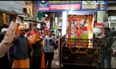 रथयात्रा के साथ भारत माता की आरती उतारकर अमर बलिदानियों को श्रद्धांजलि अर्पित की