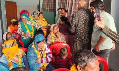 वार्ड के नागरिक ने किया 20 से अधिक स्वच्छता कर्मियों का सम्मान