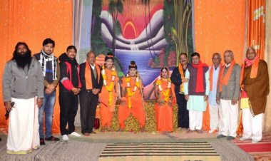 तीव्र शीतलहर के बावजूद श्रीरामलीला में उमड़ रहा दर्शकों का सैलाब
