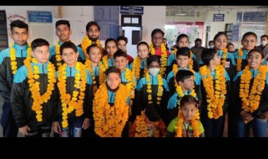 मध्यप्रदेश की जूनियर टीम राष्ट्रीय प्रतियोगिता के लिए हरियाणा रवाना