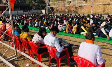 उज्जैन जिले के चिंतामन प्रखंड ग्राम ताजपुर में भव्य एवं ऐतिहासिक शौर्य संचलन निकाला गया