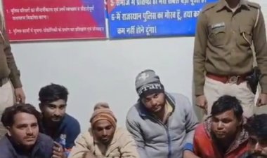शराब पीकर उत्पात मचा रहे 6 जनों को पुलिस ने किया गिरफ्तार