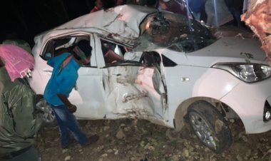 अज्ञात वाहन ने टक्कर मारकर तड़पते ग्रामीण को सड़क पर छोड़ा, मौत